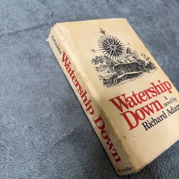 Watership Down by Richard Adams 1972 HC DJ Vintage 1st Ed 2nd Print Novel - Picture 2 of 6